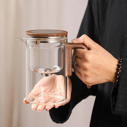 Heat-Resistant Glass Teapot with Built-in Strainer | Perfect for Loose Leaves & Tea Bags