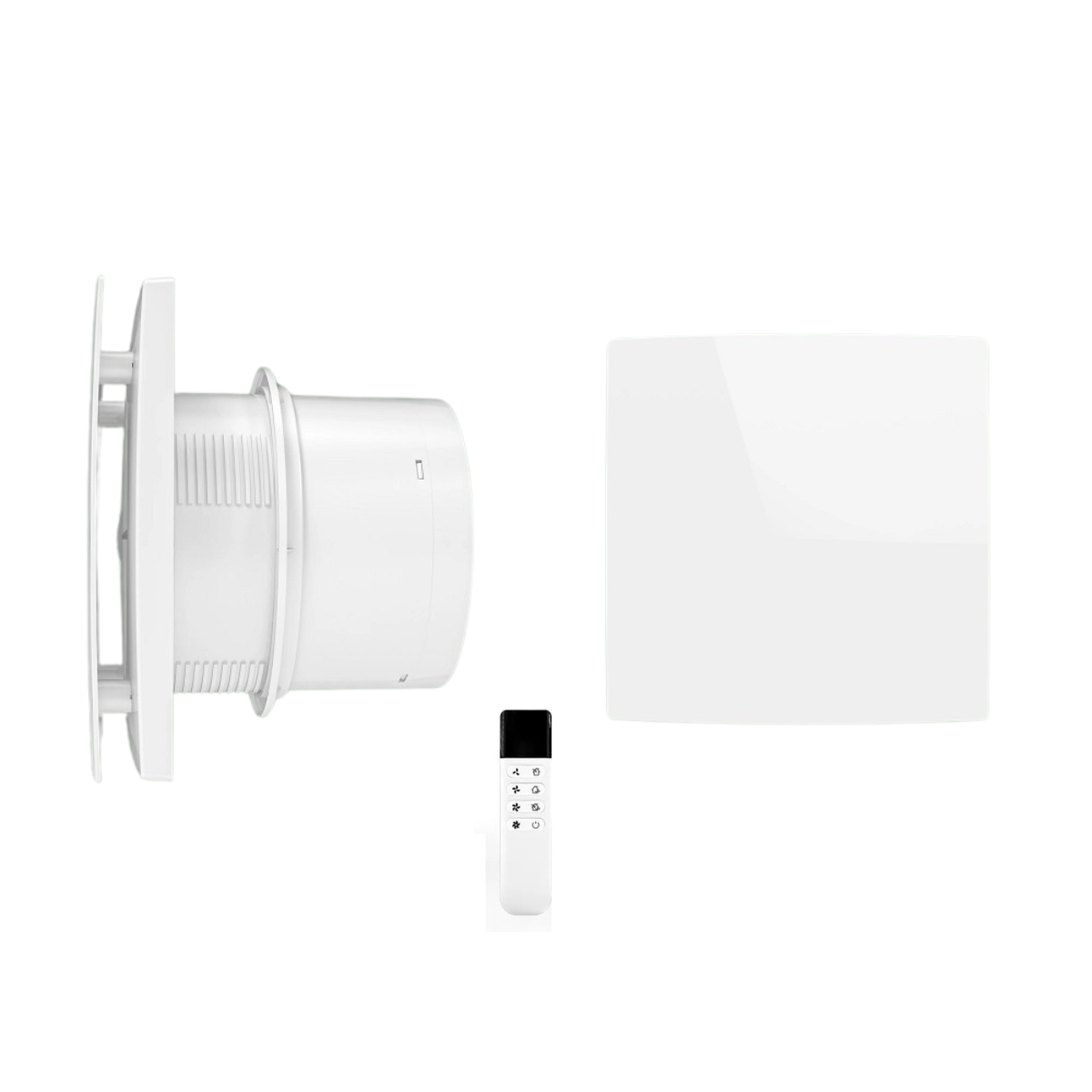 Wall-Mounted Ventilation Fan - Reversible with Remote Control