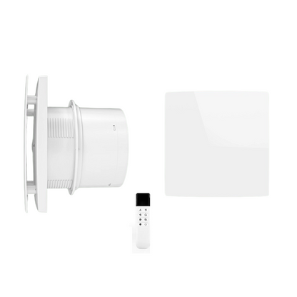 Wall-Mounted Ventilation Fan - Reversible with Remote Control