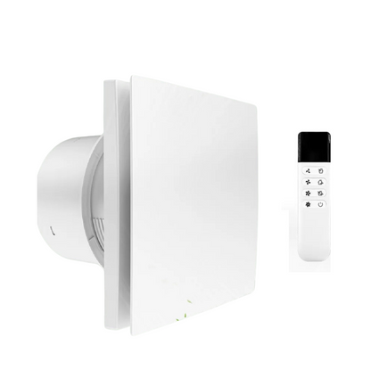 Wall-Mounted Ventilation Fan - Reversible with Remote Control