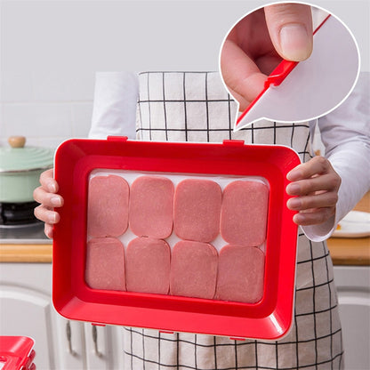 Set of 6 Vacuum-Sealed Food Storage Trays for Freshness