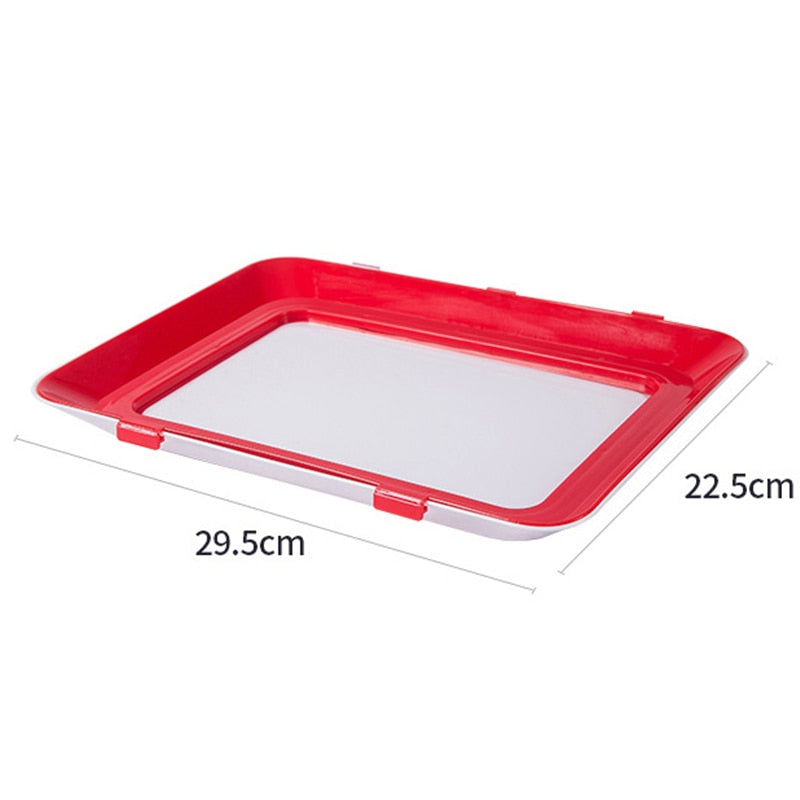 Set of 6 Vacuum-Sealed Food Storage Trays for Freshness