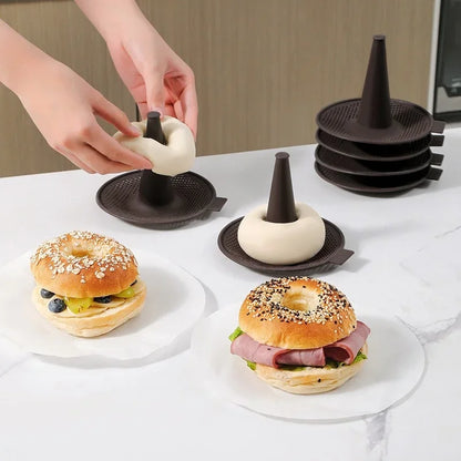 Set of 6 Flexible Silicone Molds for Baking Donuts and Pastries