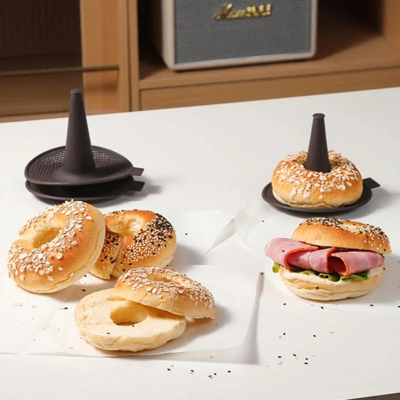 Set of 6 Flexible Silicone Molds for Baking Donuts and Pastries