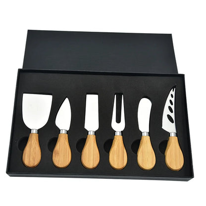 Premium 6-Piece Cheese Knife Set for Charcuterie Enthusiasts