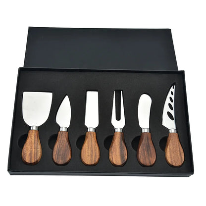 Premium 6-Piece Cheese Knife Set for Charcuterie Enthusiasts