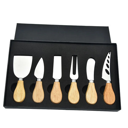 Premium 6-Piece Cheese Knife Set for Charcuterie Enthusiasts