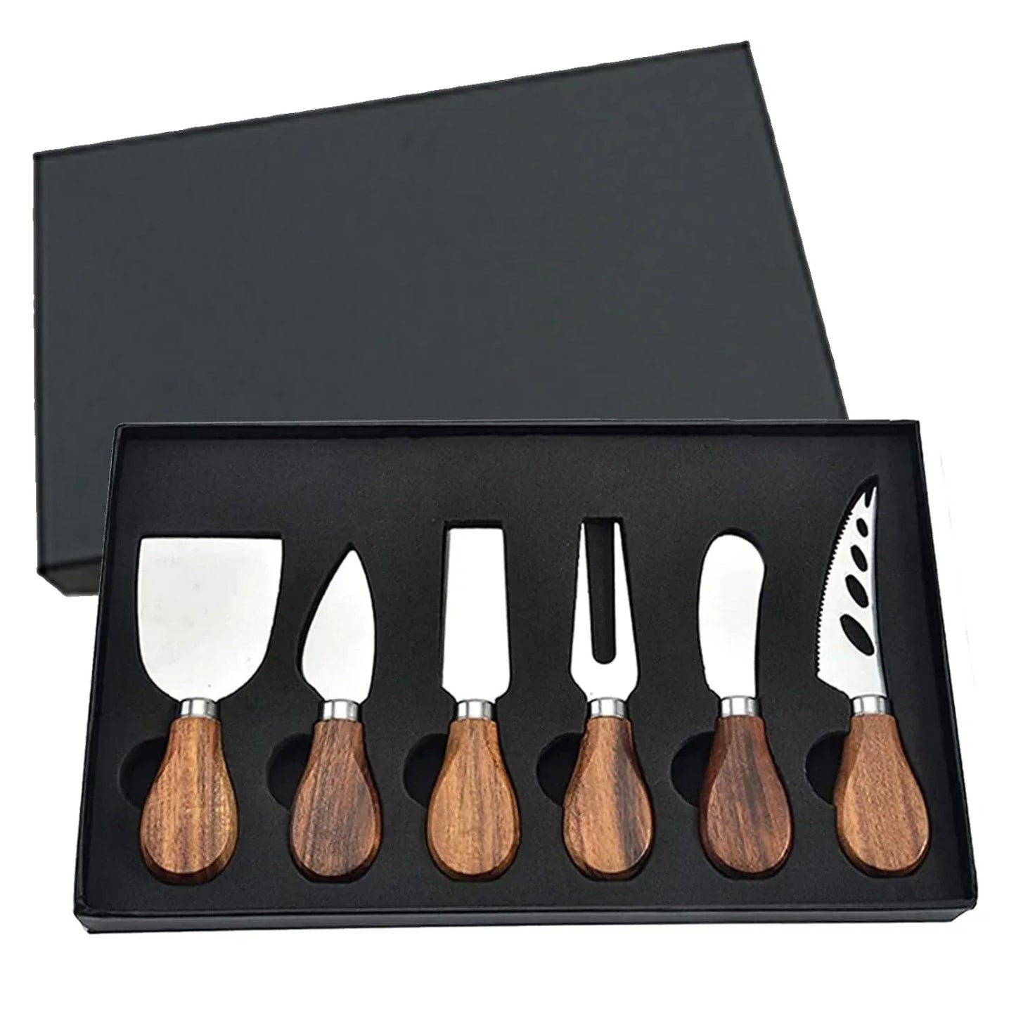 Premium 6-Piece Cheese Knife Set for Charcuterie Enthusiasts