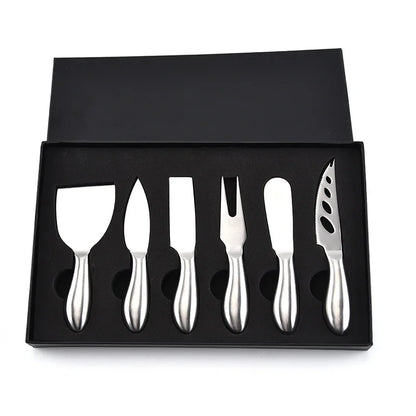 Premium 6-Piece Cheese Knife Set for Charcuterie Enthusiasts