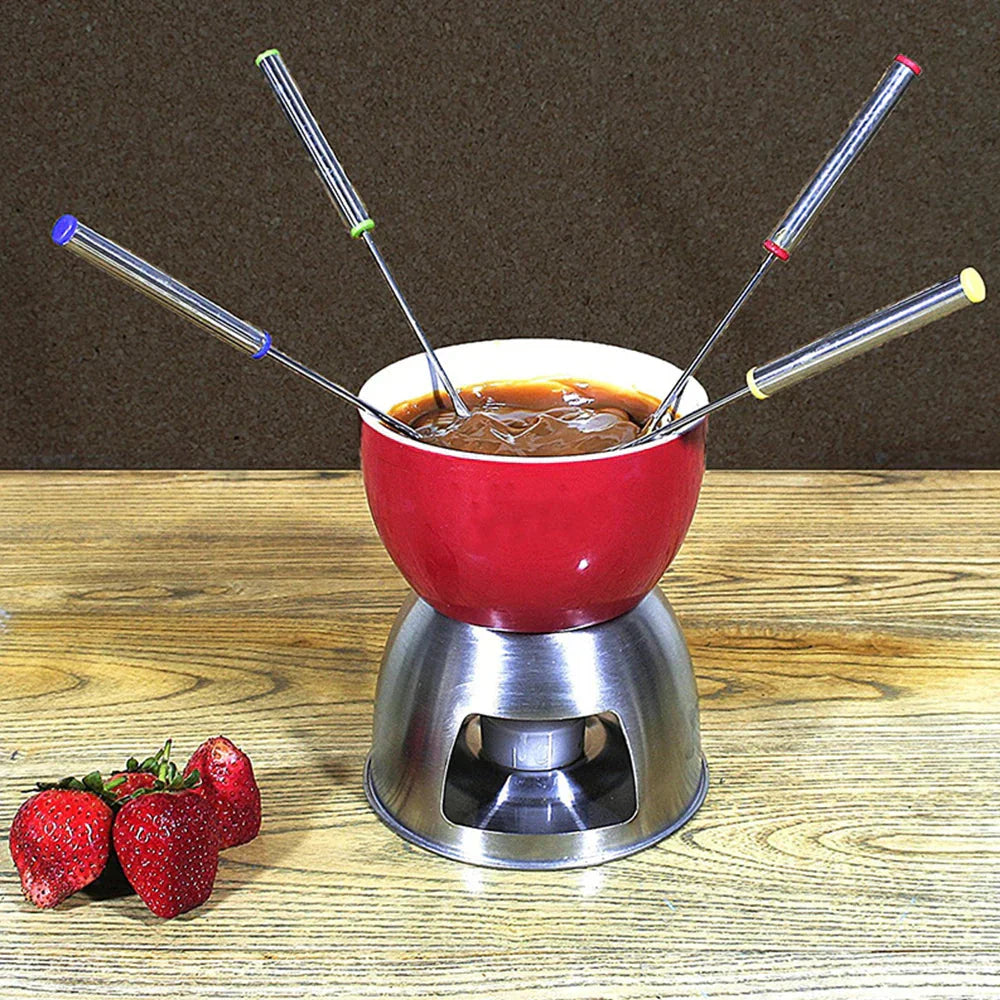 Elegant 6-Piece Stainless Steel Dessert Fork Set for All Occasions