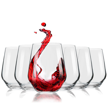 Set of 6 Stemless Wine Tumblers