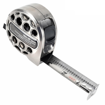Stainless Steel Retractable Measuring Tape - Corrosion-Resistant Tool