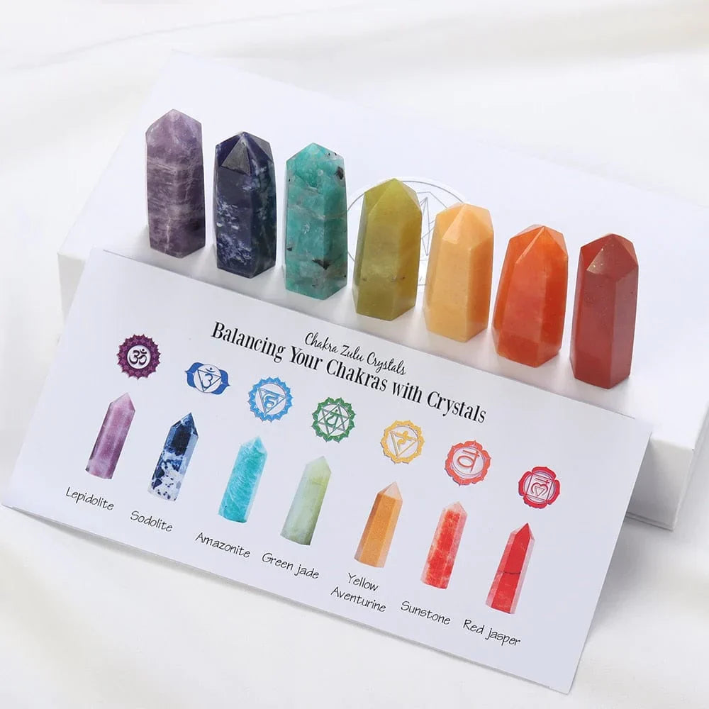 Gift Set of 7 Chakra Healing Stones