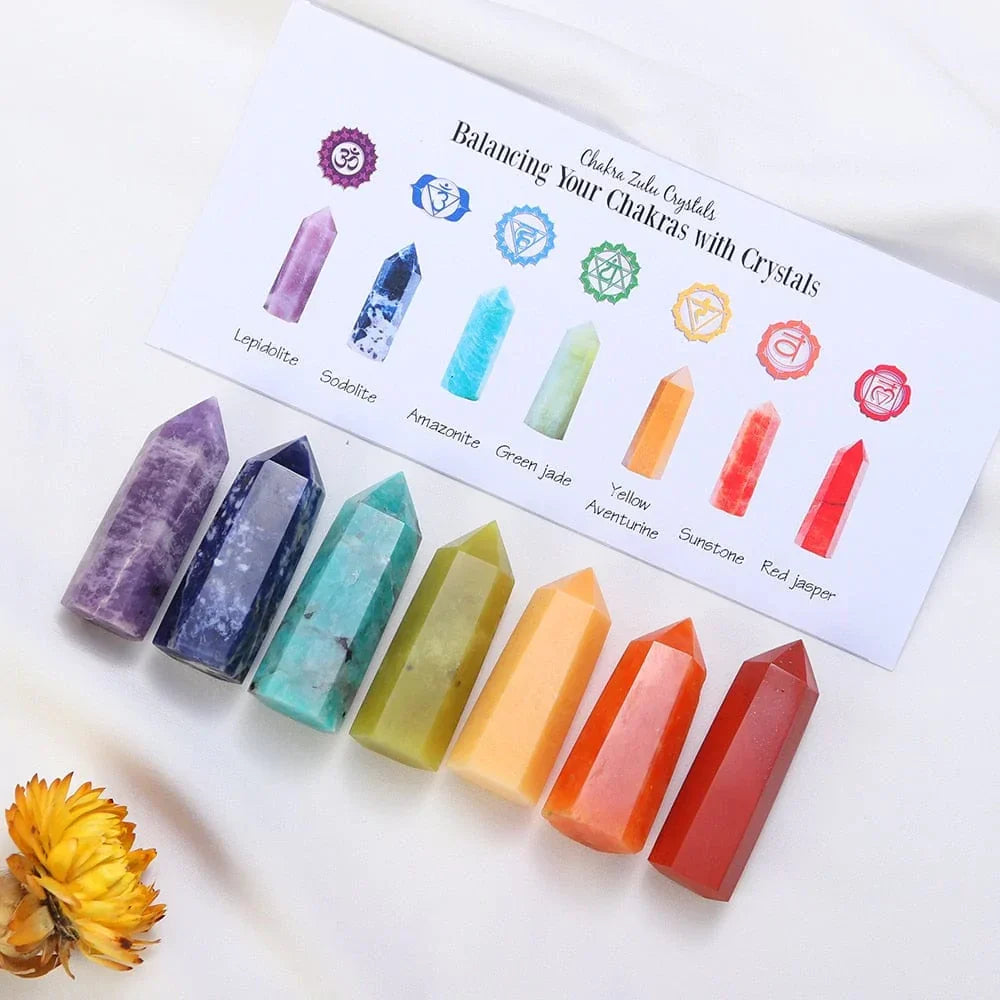 Gift Set of 7 Chakra Healing Stones