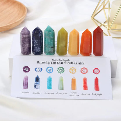 Gift Set of 7 Chakra Healing Stones