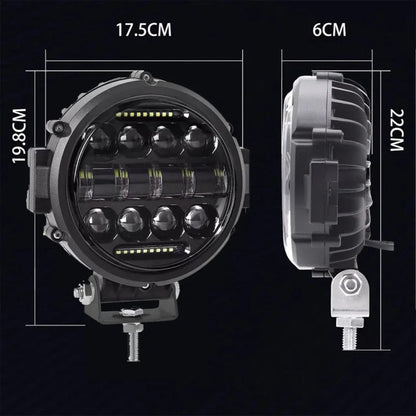 7-Inch High-Performance Long-Distance LED Car Spotlight