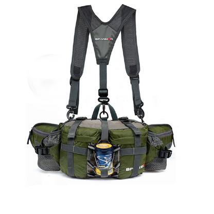 Waterproof Hiking Waist Pack with Holder for Water Bottle
