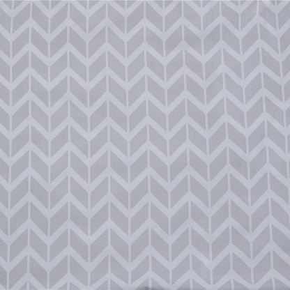 7-Piece Chevron Bed Sheet Set in Reversible Microfiber with Vertical Stripes