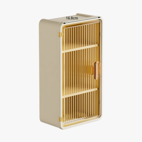 Waterproof Wall Shelf - Smart Storage Solution for Bathroom - Yellow