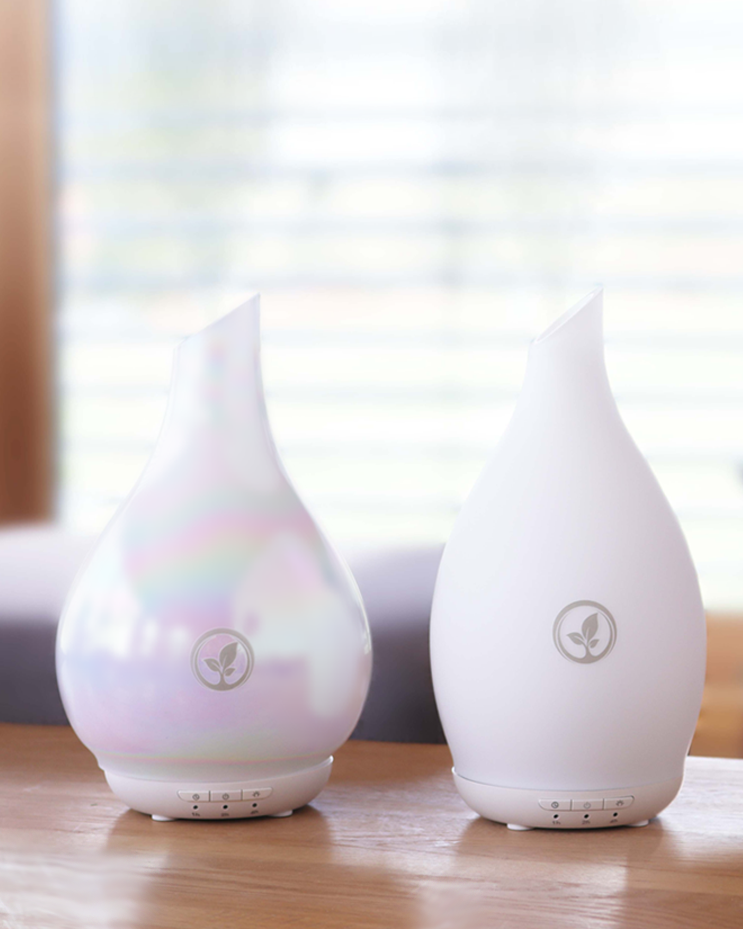 Elegant Glass Aroma Mist Maker with LED Lighting