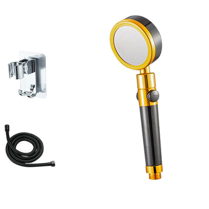 Adjustable Round Handheld Shower Head with Hose and Wall Mount