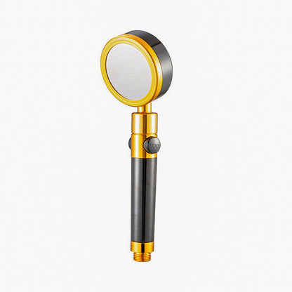 Adjustable Round Handheld Shower Head with Hose and Wall Mount
