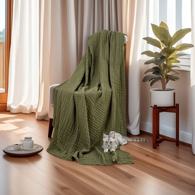 6-Layer Ultra-Breathable Blanket for Year-Round Comfort