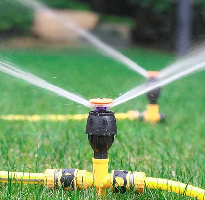 All-Angle Automatic Lawn Sprinkler System for Gardens - 65ft Coverage