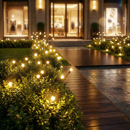 Luminous Solar Garden Lights with Starburst Glow | Eco-Friendly Outdoor Lighting