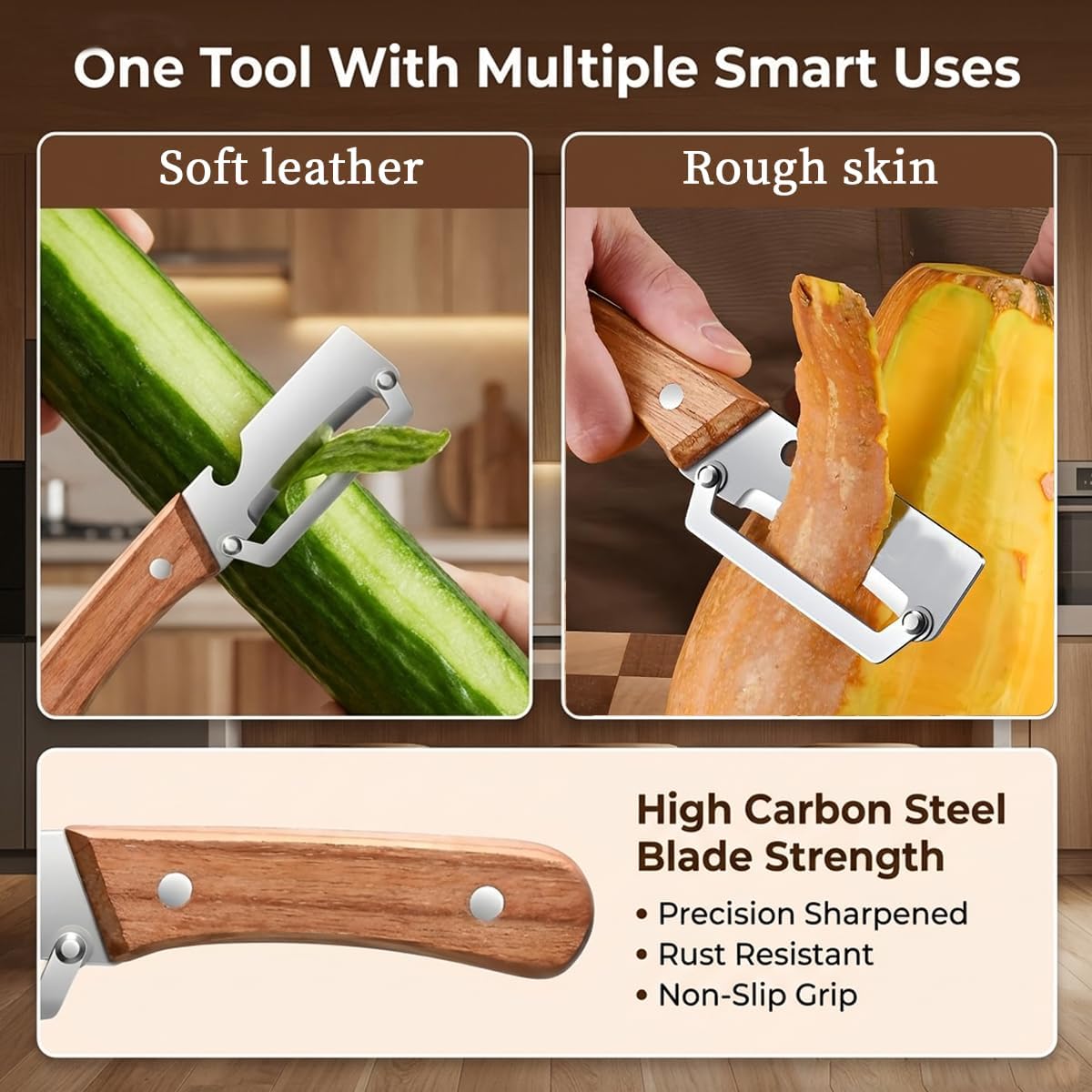Ultimate 2-in-1 Peeler & Bottle Opener with Ergonomic Grip