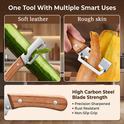 Ultimate 2-in-1 Peeler & Bottle Opener with Ergonomic Grip