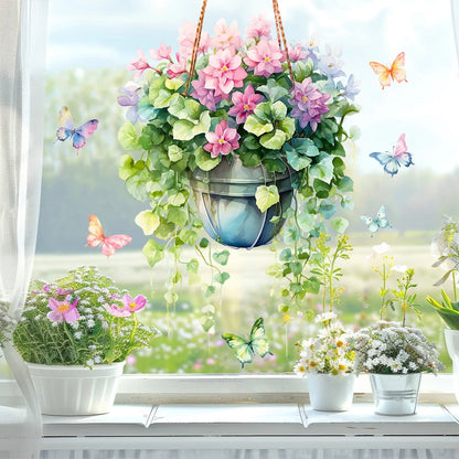 Static Window Sticker with Vine Design | PVC Film | 40x60 cm
