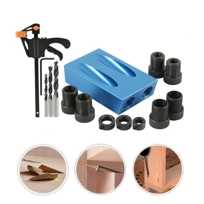 Jig for Perfect 15° Drill Holes for Stronger Wood Joints Every Time