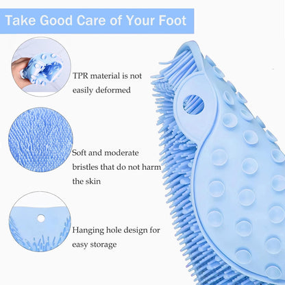 Silicone Foot Care Mat with Suction Cups | Relaxing Massage Brush for Shower