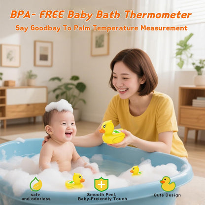 Digital Baby Bath Thermometer with 3 Color Display and Temperature Alert