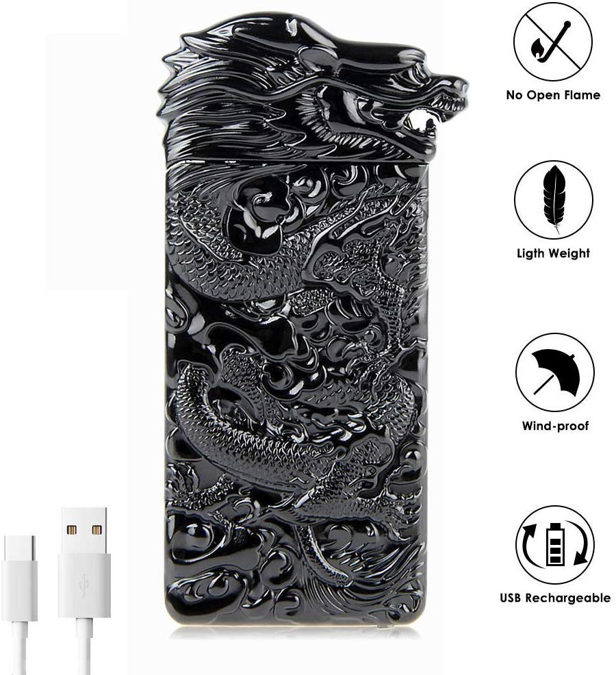 Portable Eco-Safe Plasma Lighter: Waterproof & Sturdy