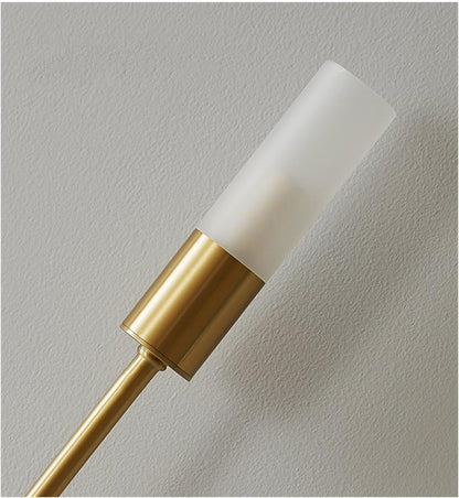 Set of Gold LED Wall Lights for Living Rooms and Hallways