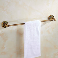 Single rod towel bar
