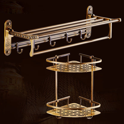Brass Bathroom Hardware Set – Traditional Accessory Fixtures