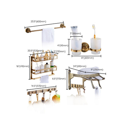 Brass Bathroom Hardware Set – Traditional Accessory Fixtures