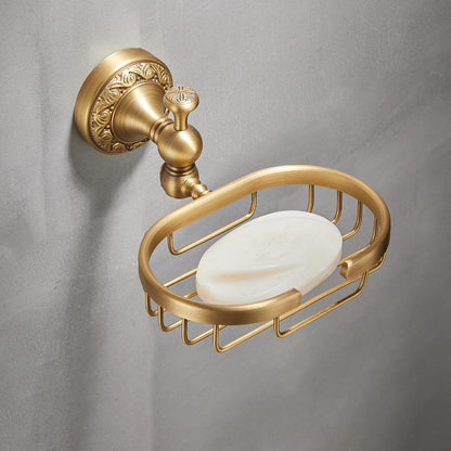 Traditional Brushed Brass Bathroom Accessories – Individual or Set Options