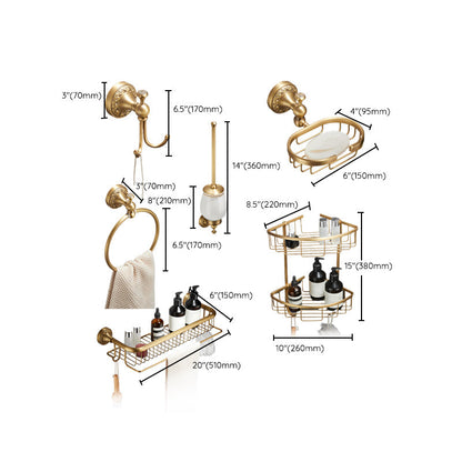 Traditional Brushed Brass Bathroom Accessories – Individual or Set Options