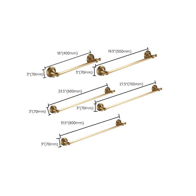 Traditional Brushed Brass Bathroom Accessories – Individual or Set Options