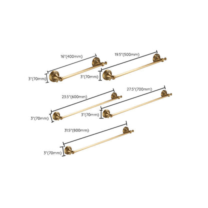 Traditional Brushed Brass Bathroom Accessories – Individual or Set Options