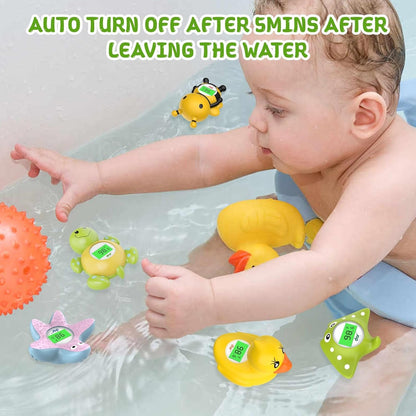 Digital Baby Bath Thermometer with 3 Color Display and Temperature Alert