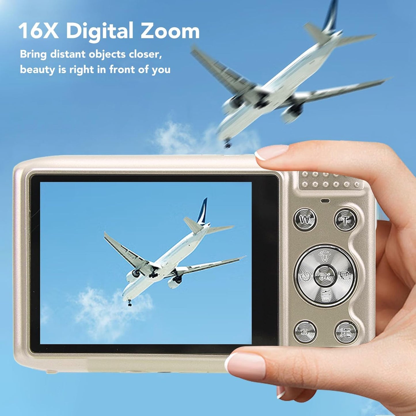 Digital Camera Compact Design with 4K Resolution
