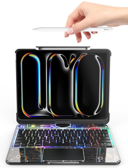 Versatile 360° iPad Keyboard Protector with TrackPad