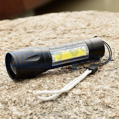 Rechargeable 150 Lumen LED Flashlight | Compact USB Light with 3 Modes