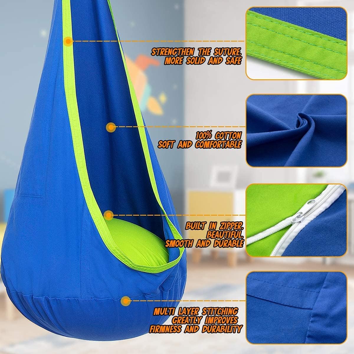 Children's Hanging Chair for Relaxation and Play – Dreamswing