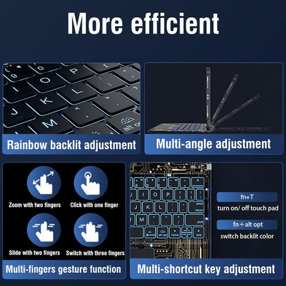 Versatile 360° iPad Keyboard Protector with TrackPad
